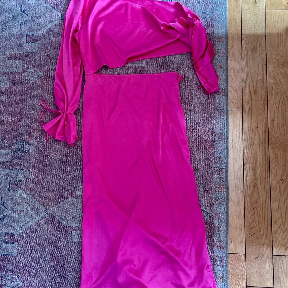 Silk Mason Hot Pink Palace Dress - Size Small
